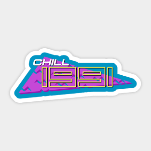 Chill 1991 Sticker